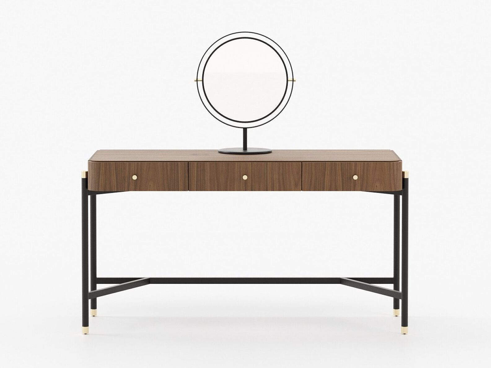 Туалетный столик из нержавеющей стали и дерева Laskasas Rosie ARCH-00007718