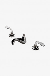 OPLS06 Низкопрофильный смеситель для унитаза Opus с тремя отверстиями и ручками из кристаллов Waterworks