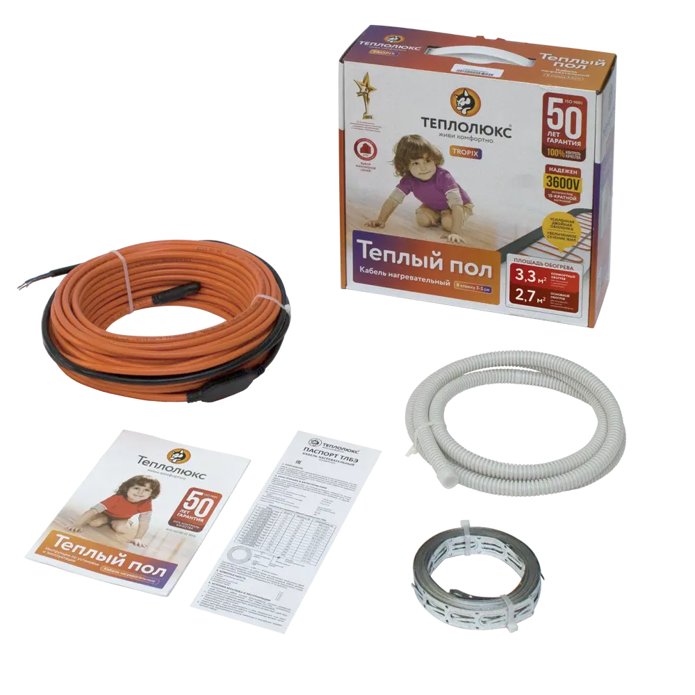 Нагревательный кабель для теплого пола Теплолюкс 26 м, 520 Вт STLM-2196558 - Вид №2