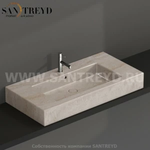 IN101ASB Подвесная раковина настенная прямоугольная Ceramica Globo
