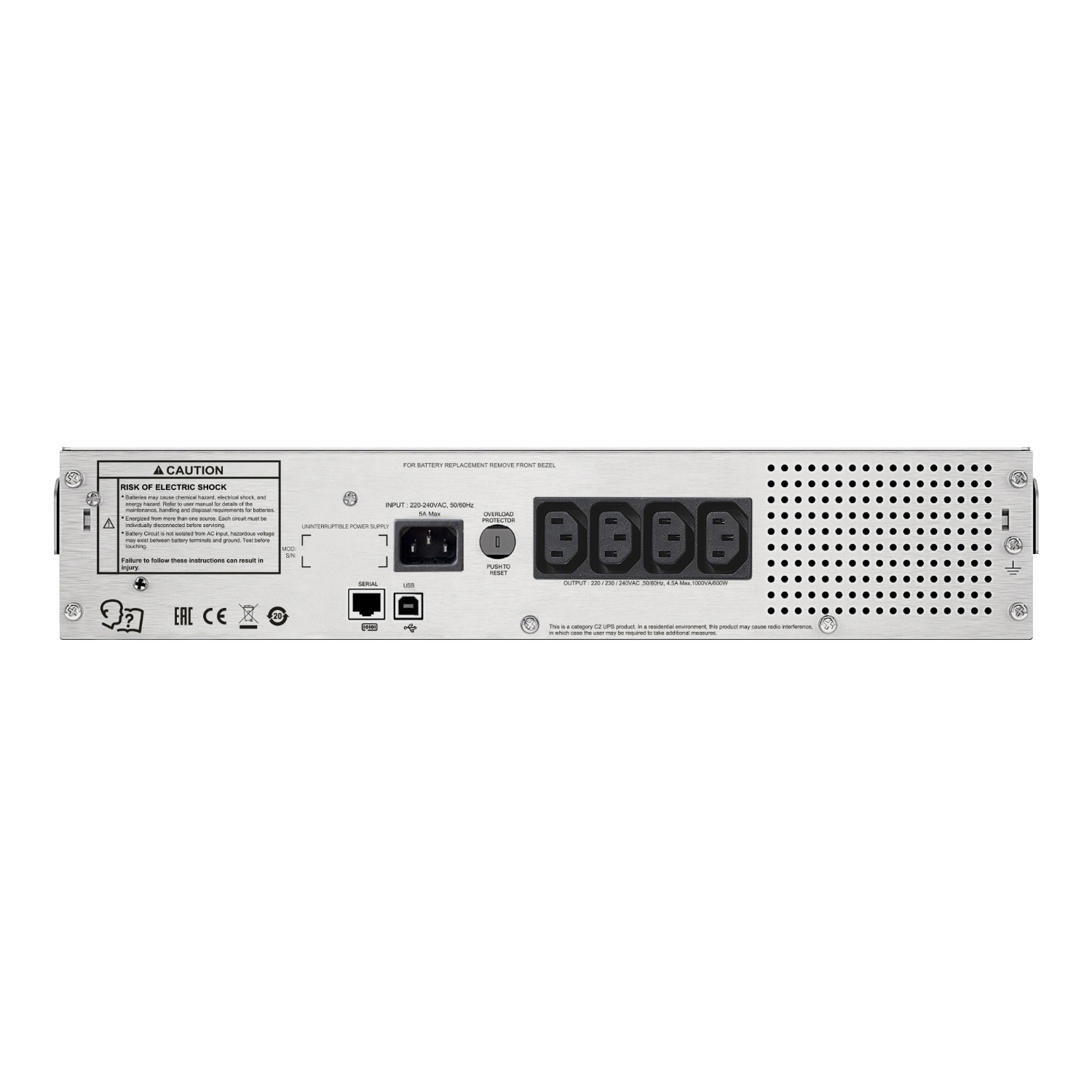 SMC1000I-2URS ИБП APC Smart-UPS, 4 розетки Schuko, 1000 ВА 230 В Schneider Electric 