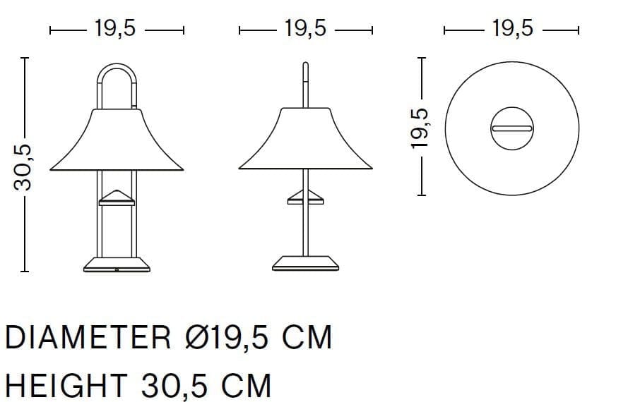 Стальная аккумуляторная настольная лампа In Stock Hay ARCH-00096029 - Вид №9