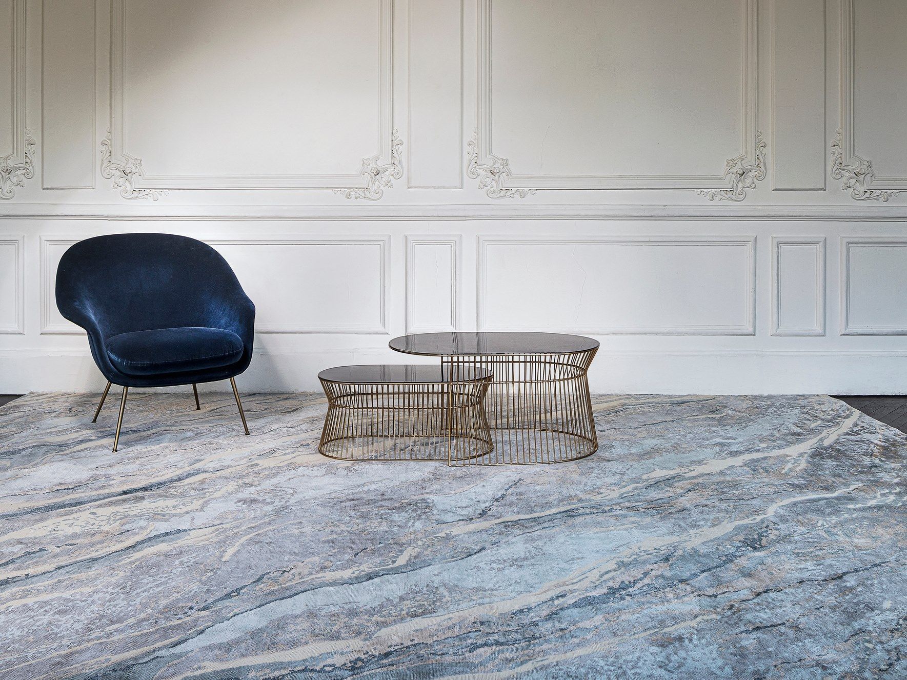 Шелковый прямоугольный ковер ручной работы Edition Bougainville Inspiration ARCH-00093464