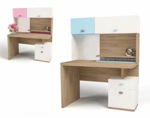 Надстройка на стол ABC-KING/навесная полка MIX blue правая MIX (голубой, )