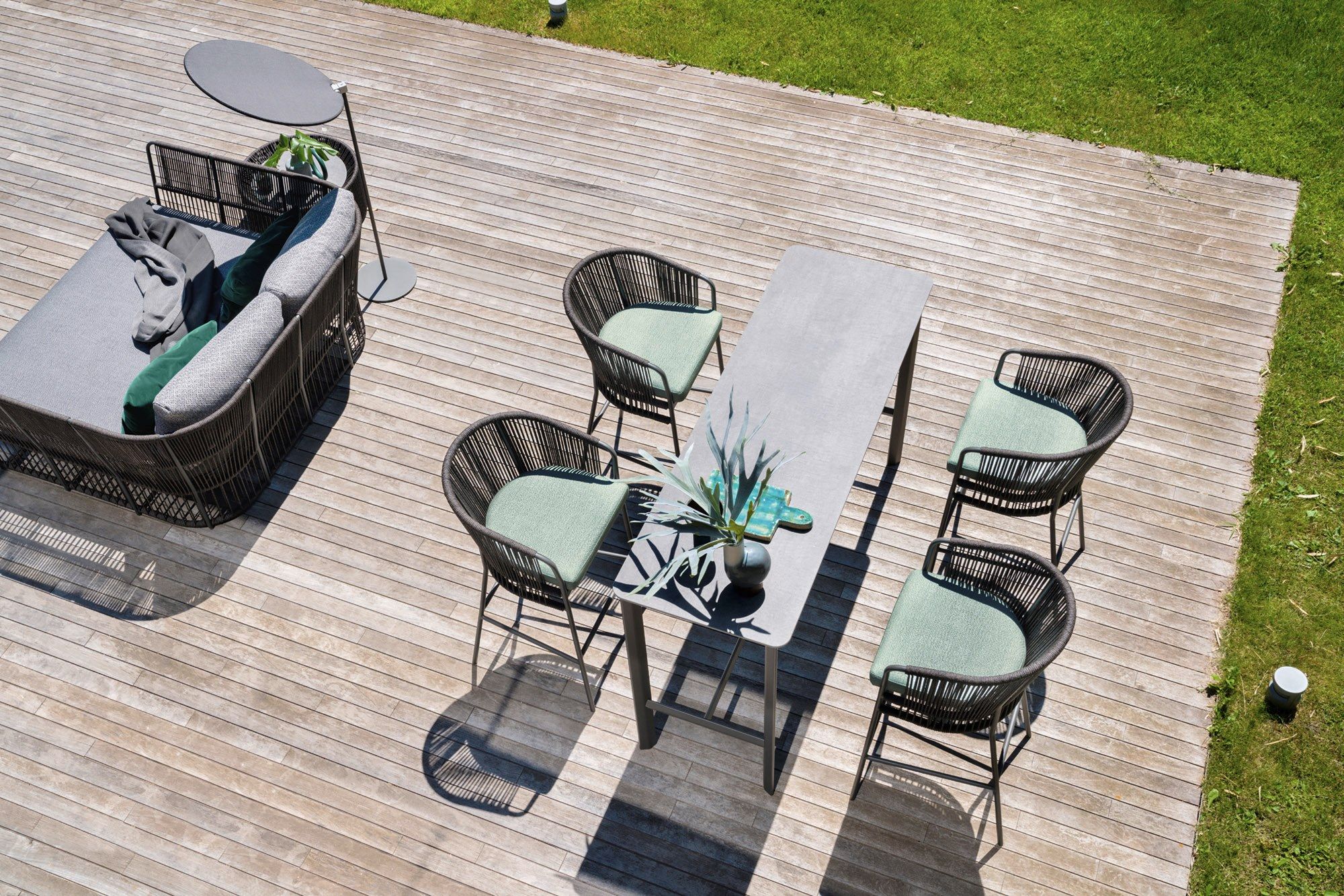 Высокий алюминиевый садовый стол с порошковым покрытием Varaschin ARCH-00022231 - Вид №7