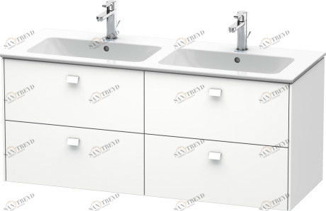 BR410601818 Brioso Тумбочка подвесная Белый матовый, декор Duravit