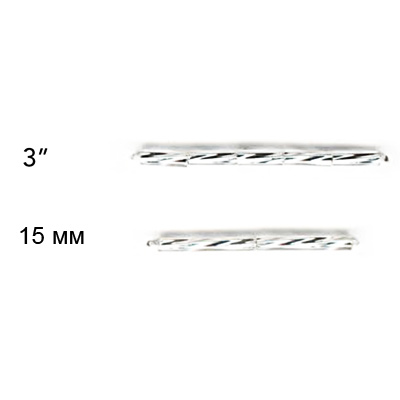 351-27001 Бисер Чехия BUGLES 6.8 мм 3 50 г PRECIOSA 