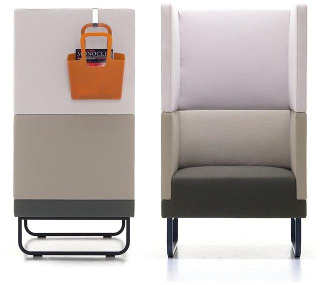 Ferrante Санное кресло из ткани с высокой спинкой Silence sun-id-1395048 - Вид №1