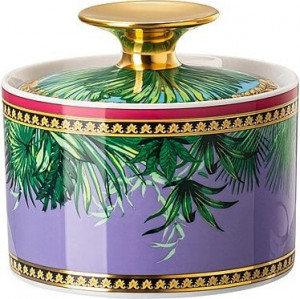 10660710 Rosenthal Versace Сахарница Rosenthal Versace Мир джунглей 230мл, фарфор Фарфор