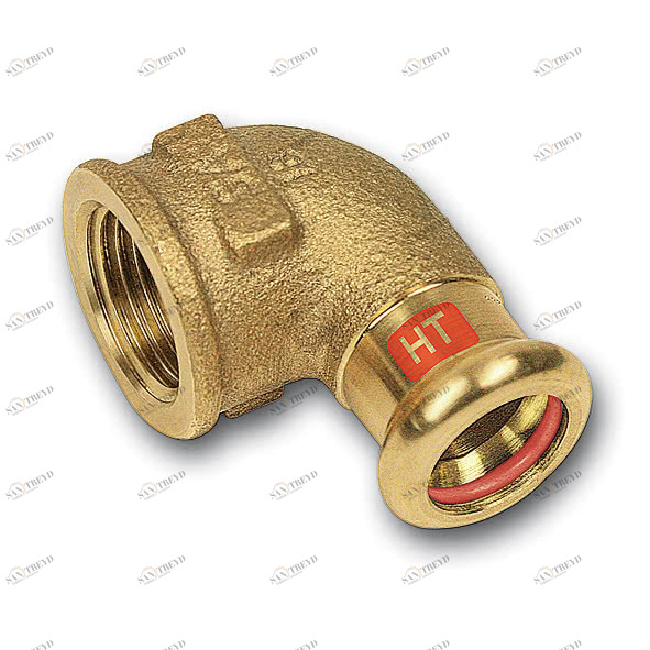 11309042112 SANHA 13090G пресс-фит. солн., бронза, угловой переход ВПр-ВР 42x11/2 мм 