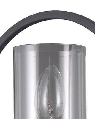 Бра со стеклянным плафоном дымчатое "Олави" 3302/1W-SBK-CL LUMIEN HALL ОЛАВИ 00-3930284 Серый;черный  - Вид №3