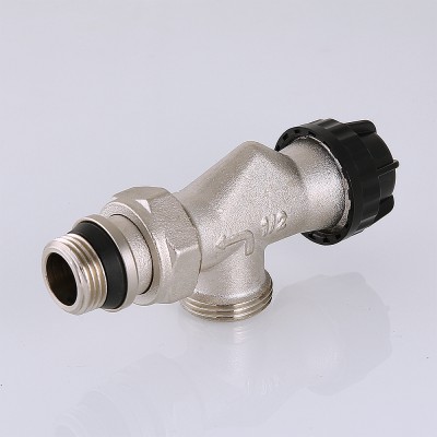 VT.180.NER.04 Клапан термостатический угловой с осевым управлением, преднастройкой и дополнительным уплотнением Valtec 1/2" х 3/4" («евроконус»)  - Вид №3