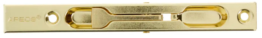 Торцевой шпингалет Apecs для двустворчатых дверей с золотистым покрытием 13979131
