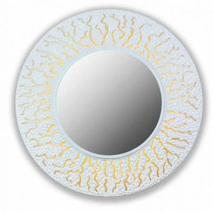 Зеркало круглое настенное белое CORAL IN SHAPE CORAL 00-3860091 Белый