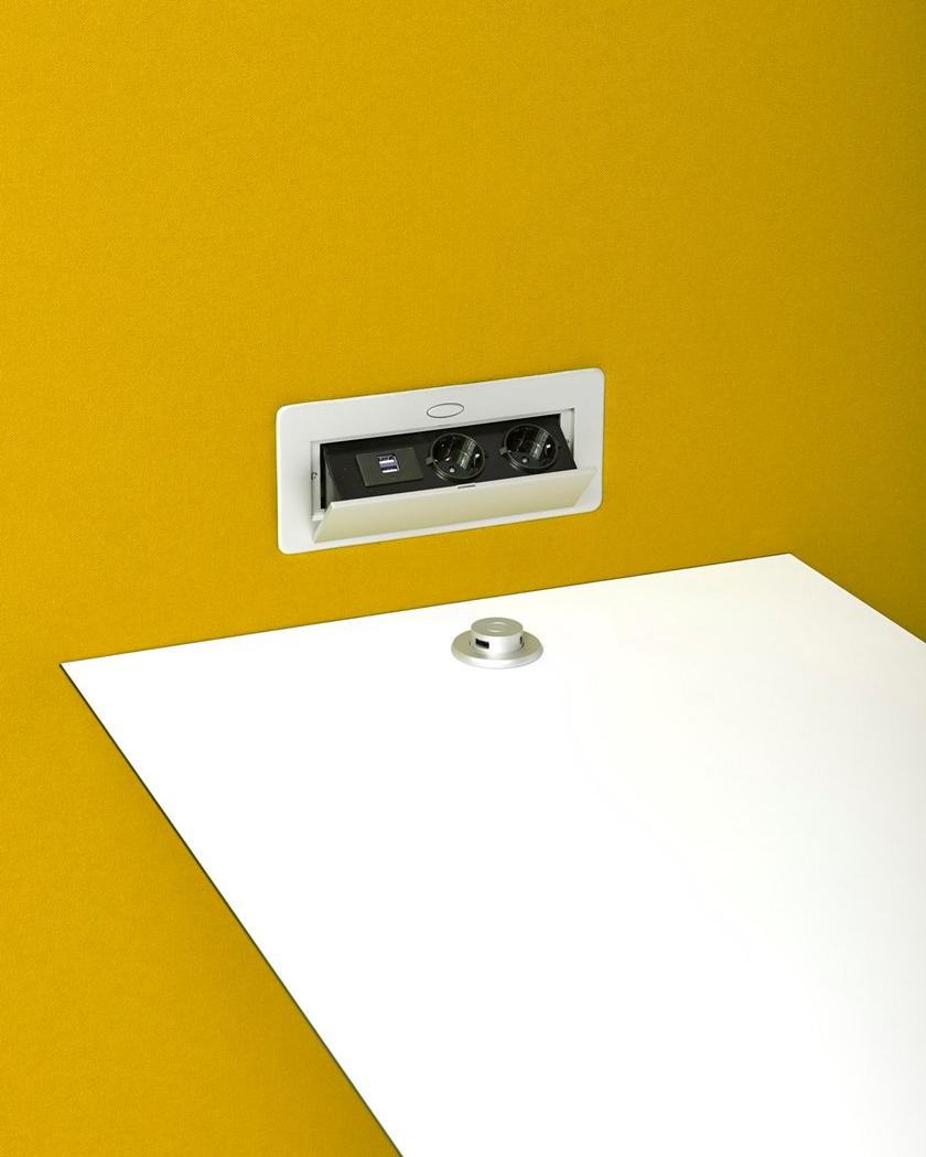 Diemme Офисный стол с разъемом usb и перегородкой Circuit media & privè sun-id-1354602 - Вид №6