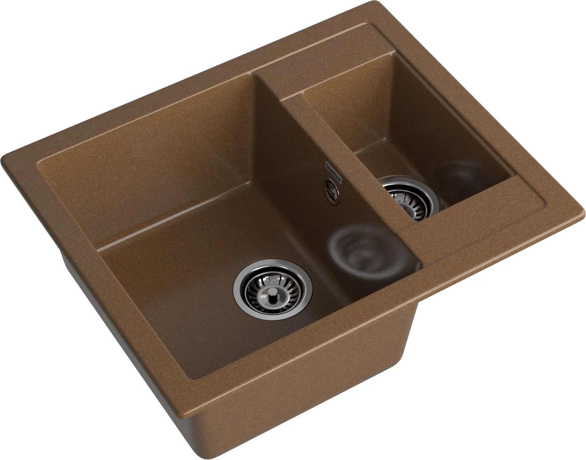 Кухонная мойка Искусственный камень QUADRO S222 GranFest Q-610K-S222 - Вид №2