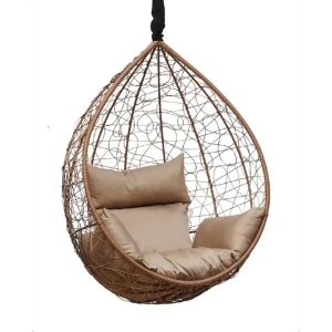 91930864 Кресло подвесное Laura outdoor Sevilla 1-но местное до 130 кг коричневый и бежевый STLM-1539608