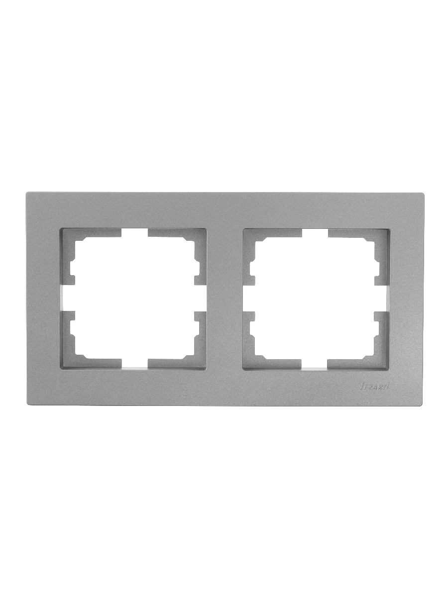 VESNA Рамка 2-ая горизонтальная без вст платина LEZARD 742-3500-147 - Вид №1