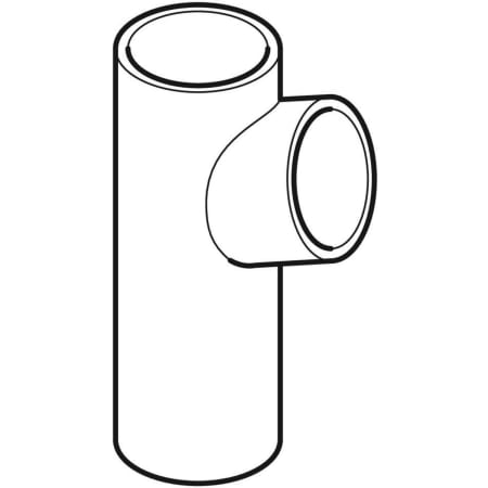 366.162.16.1 Тройник Geberit PE 88,5° Geberit  - Вид №1