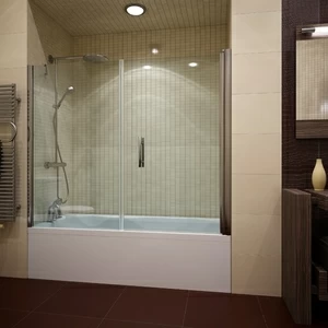 Шторка на ванну 150x150 GV-602 GUTEWETTER LUX PART