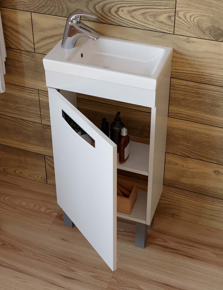 Тумба Plaza 400 (Plaza)410⨉230⨉820 мм белый Santreyd sun-id-664565 - Вид №2