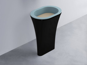 AMLA65-PL+AMPILO-AV+AMCOLO-N Раковина Amedeo Ovale отдельностоящая cielo Enjoy + Amedeo