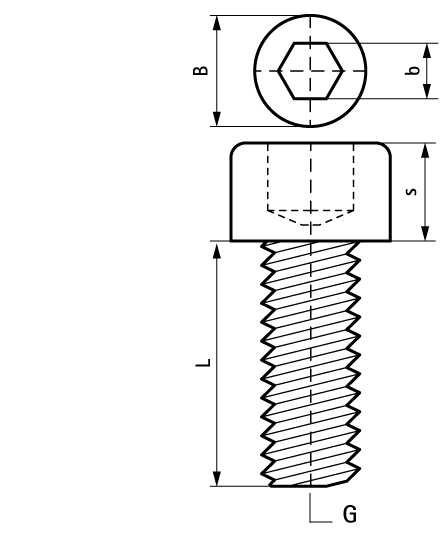 6133011 Монтажный элемент BIS Болты с внутренним шестигранником для монтажа профиля WALRAVEN  - Вид №1