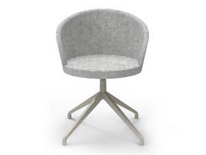 Металлический мягкий стул с подлокотниками