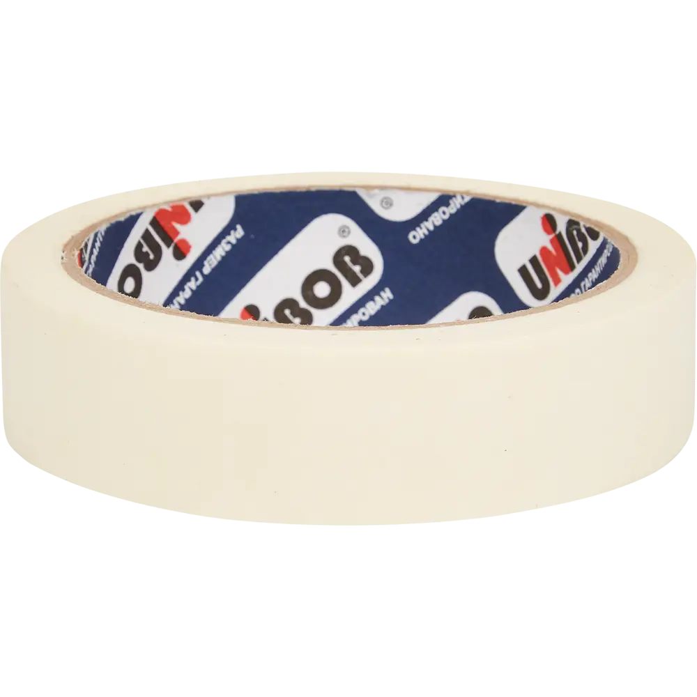 Лента малярная клейкая Unibob 25 мм x 25 м белая STLM-2021385