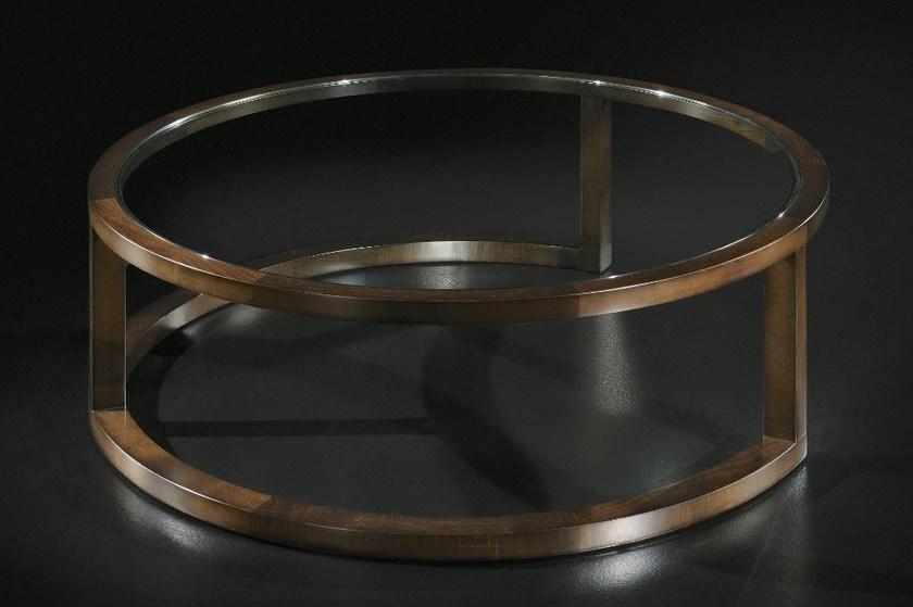 HUGUES CHEVALIER Круглый модульный деревянный журнальный столик Iconic Lid1684 - Вид №2