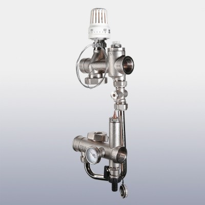 VT.VALMIX.0.130 Насосно-смесительный узел для теплого пола VALTEC VALMIX Valtec 200 мм, 130 мм  - Вид №10