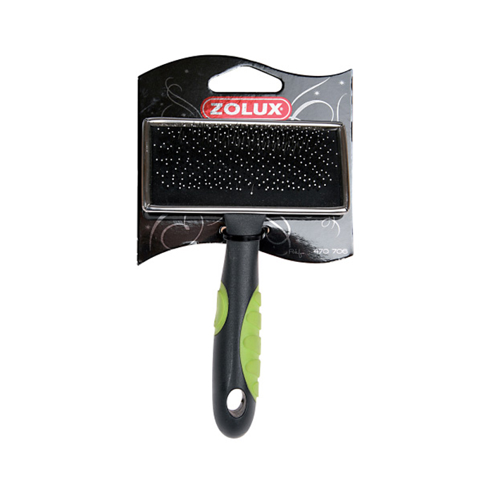 Т0040343 Пуходерка с каплей малая плоская салат. ручка ZOLUX 