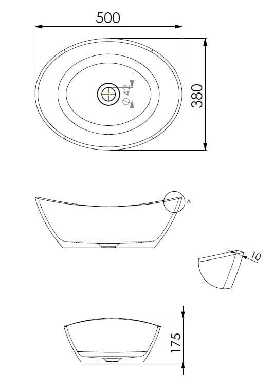 Овальная столешница JEE-O Slimline ARCH-00123802 - Вид №2