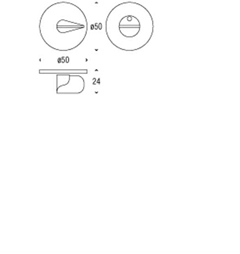 FROST Ключевина ELEMENT 2004 » матовая Нержавеющая сталь Матовый A2004B  - Вид №1