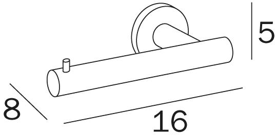 INDA® Держатель металлического рулона Touch A4625a - a46250 - Вид №3