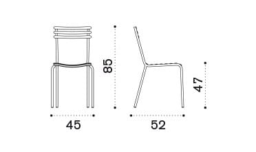 Железный штабелируемый садовый стул Ethimo ARCH-00101647 - Вид №24