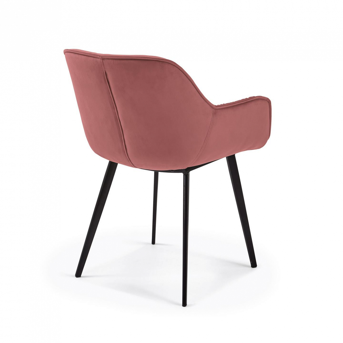 068860 Стул розовый бархат La Forma Mulder  - Вид №3