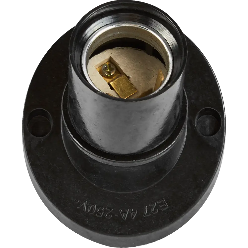 Угловой патрон IEK для ламп Е27 - черный карболитовый 86269718 STLM-1391189 - Вид №1