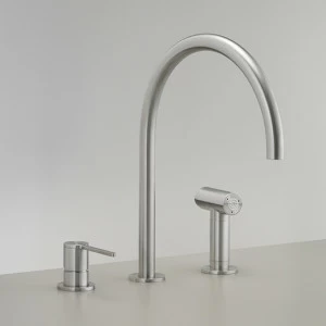 три отверстия смеситель с поворотным носиком и выдвижная ручной душ с автоматическим undertop девиатором  INV83 CEADESIGN