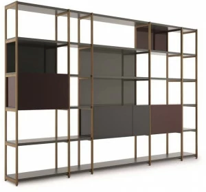 Casamania & Horm Модульный деревянный книжный шкаф с контейнерами Solaio