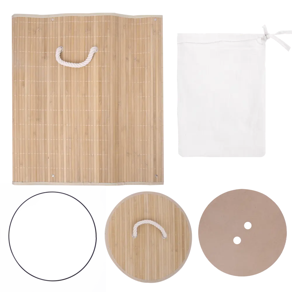 Корзина для белья Sensea Bamboo 60 л цвет бамбук 82857029 STLM-2092991 - Вид №7