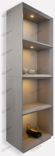 MORADA Открытый модульный деревянный стеллаж с подсветкой  Cubos wu 