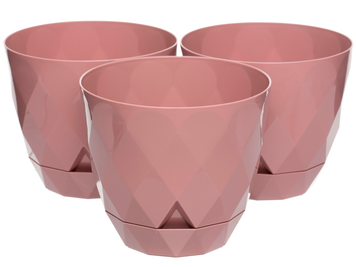 Горшок для цветов Rico 1.3L Pink NAVAKO 16022 - Вид №3