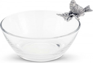 10648901 Vagabond House Чаша для орешков Vagabond House Птичья трель.Птичка на ветке 15,5см, стекло Стекло