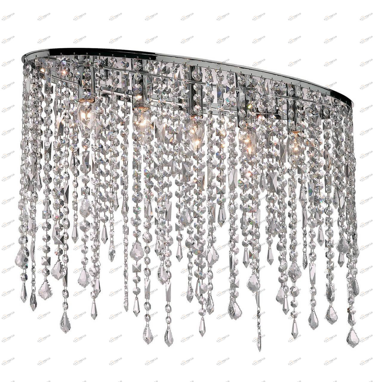 Потолочный светильник серебристый Ideal Lux Rain Pl5 Trasparente IDEAL LUX ДИЗАЙНЕРСКИЕ, RAIN 00-3890362 Серебро 