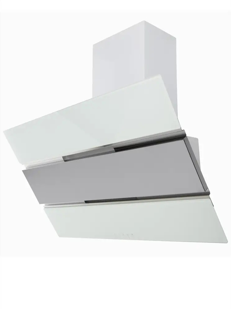 91524335 Наклонная вытяжка Navako Parallel 60 см цвет белый STLM-0879769