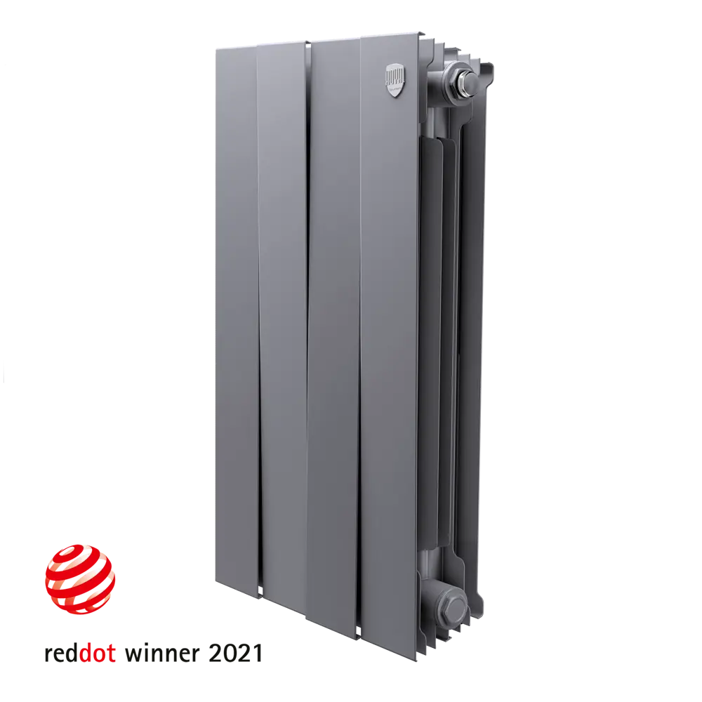 Радиатор секционный Royal Thermo Pianoforte 500/100 4 секции боковое подключение биметалл серый STLM-2051245