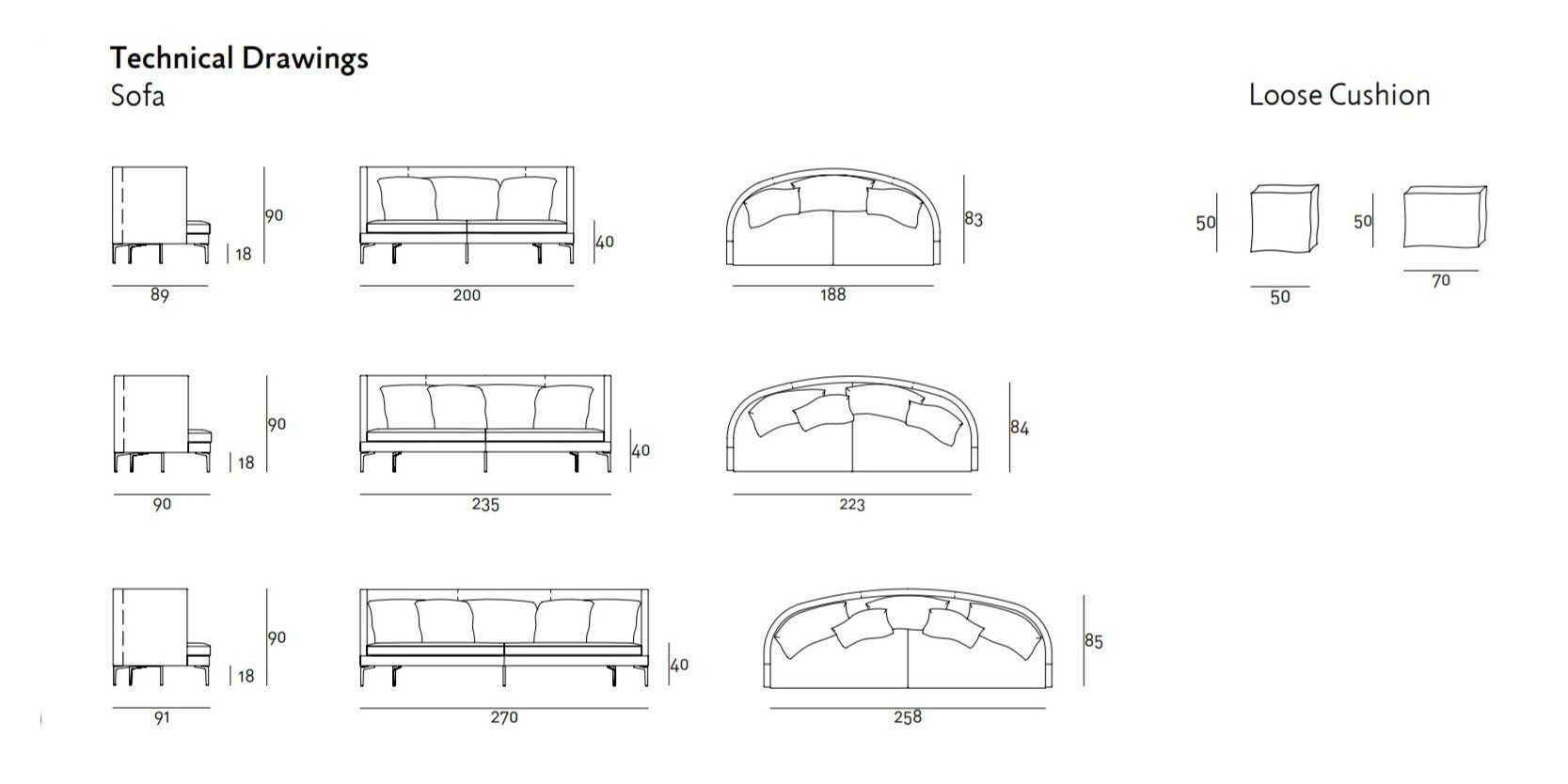 Ткань диван Living Divani клан ARCH-00124596 - Вид №3