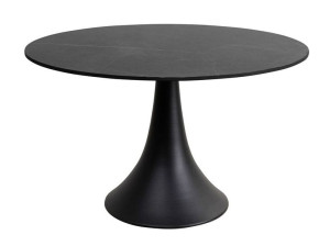 Круглый алюминиевый садовый стол с керамической столешницей