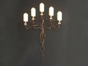 OFFICINACIANI Бра из железа непрямого света с кристаллами Manzi Hl1054wa-5